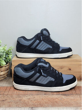 DVS Enduro 125 Classic Performance Skate Shoes Black Gray Sneakers Men's 9.5